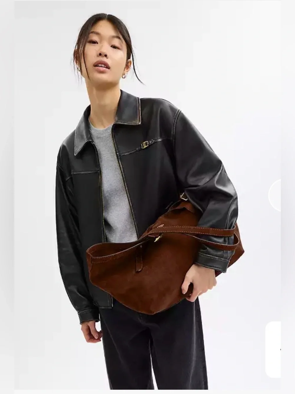 Coach Suede Gramercy Tote. Warm Brown.